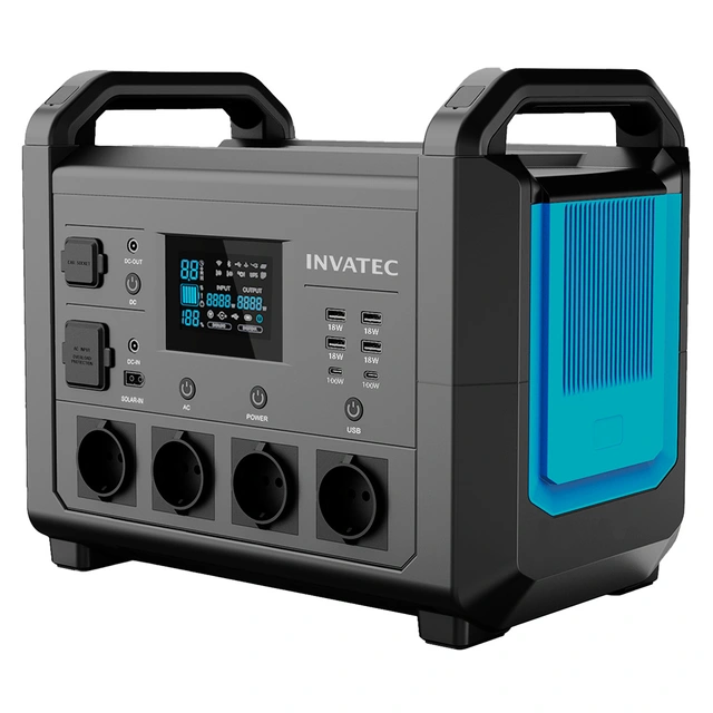 INVATEC PowerPack 1600W Ren Sinus Inverter, 1536Wh 
