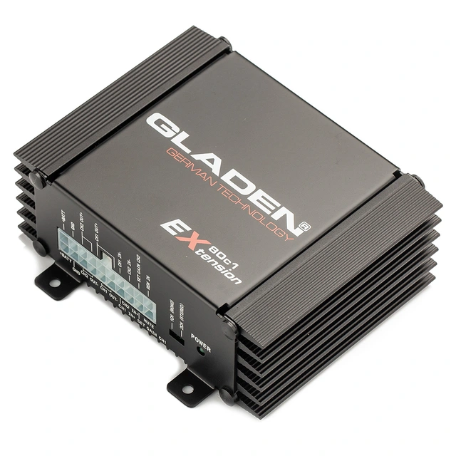 Gladen EX 80c1 1/2-kanals forsterker 80W i 1 Ohm, Klasse A/B 