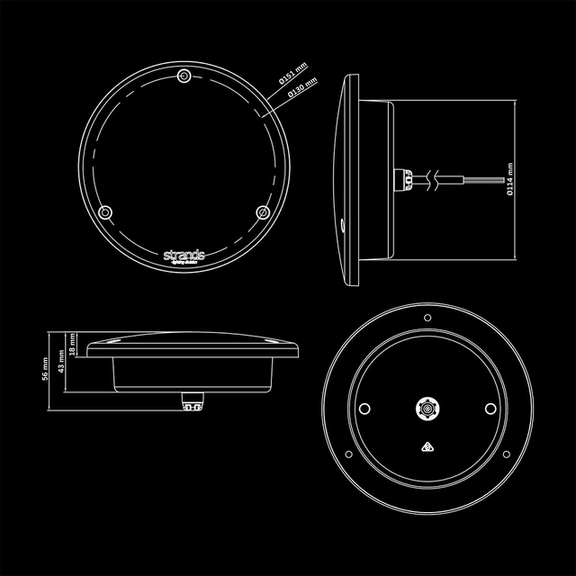 Strands FOR9T Orbi LED baklykt Posisjonslys, Blinklys, Bremselys 