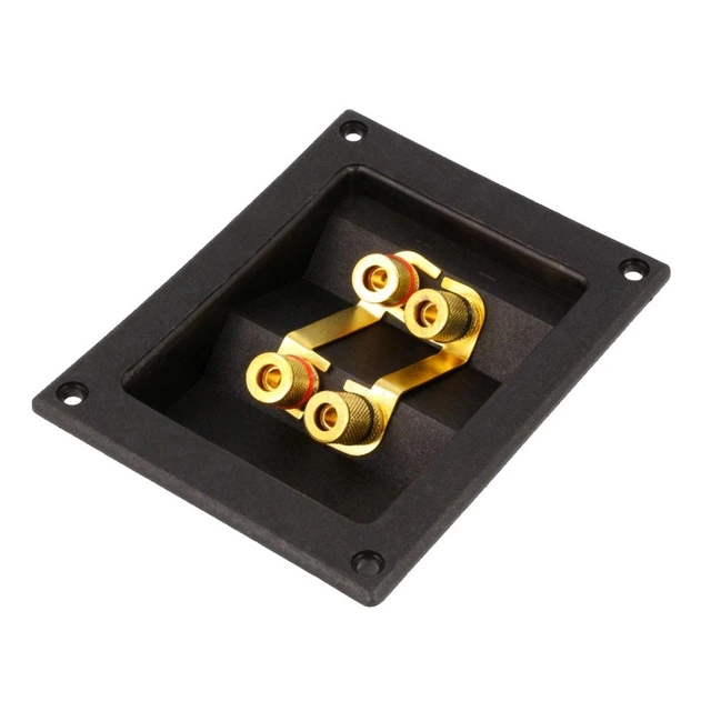 ACV Høyttalerterminal - dobbel Dobbel firkantet 