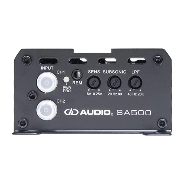 DD Audio SA500 monoforsterker 500W RMS. Klasse D. 1 Ohm 