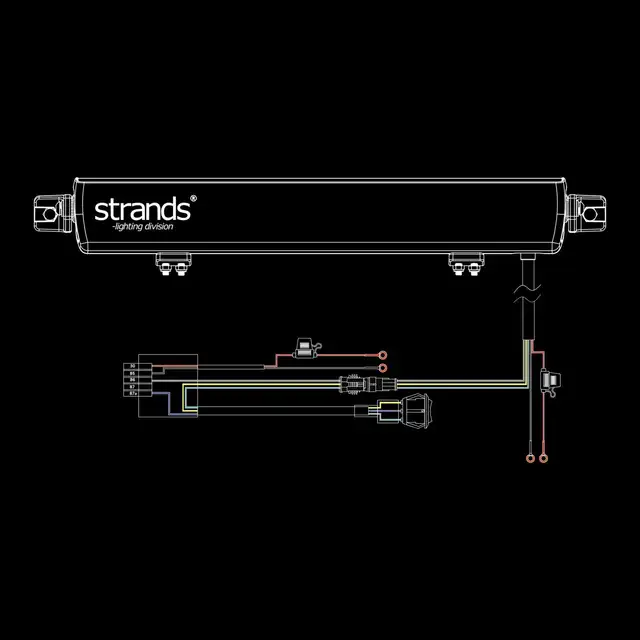 Strands Skylord 20" Ledbar 20", 15800 Lumen, 170W, innebygd relé 