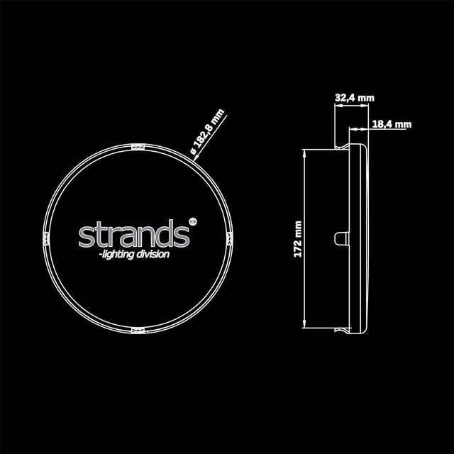 Strands Siberia NR/XP deksel (gult) 7", Gult deksel, Pris per stk 