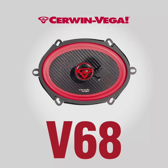 Cerwin Vega V68 høyttalerpar 6x8", 100W RMS,VEGA-serie, 2025 Edition 