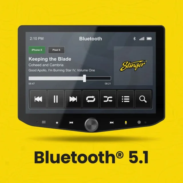 Stinger HORIZON10 iX210E DAB+, BT, Trådløs Carplay & Android Auto 