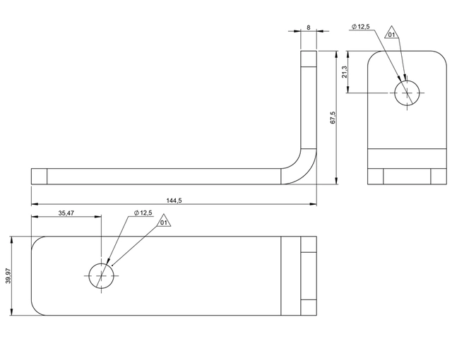 Brakett for arbeidslys Rustfritt stål 