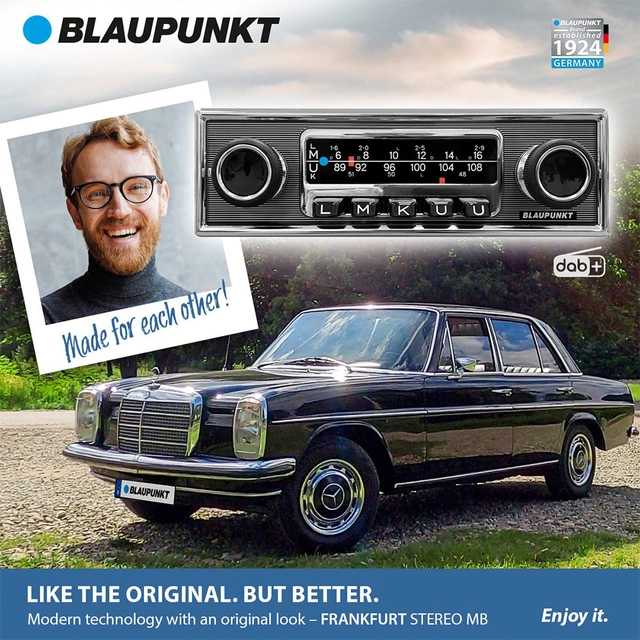 Blaupunkt Frankfurt Stereo MB Retro, BT, USB, DAB+, ikke CD 