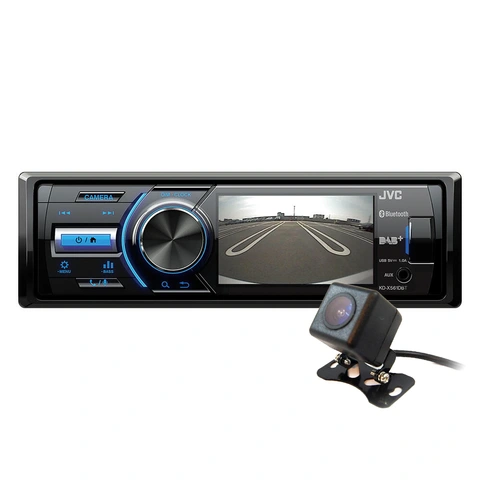 JVC JVC KDX-561DBT med ryggekamera 3" skjerm, DAB+, BT, shortbody++