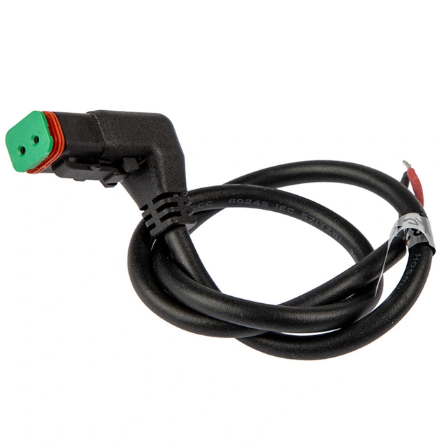 DT-2 Kabel med vinklet kontakt 0,5 meter 