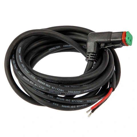 DT-2 Kabel med vinklet kontakt 3 meter