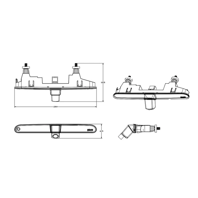 Navlinkz Ryggekamera (AHD 720p/CVBS) ProAce City/Berlingo/Partner (2008 -->) 