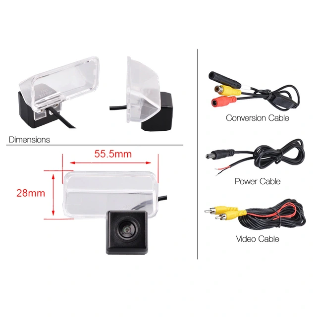 InCarTec Spesialtilp.ryggekamera (CVBS) Citroen/Peugeot (2001-2012) 
