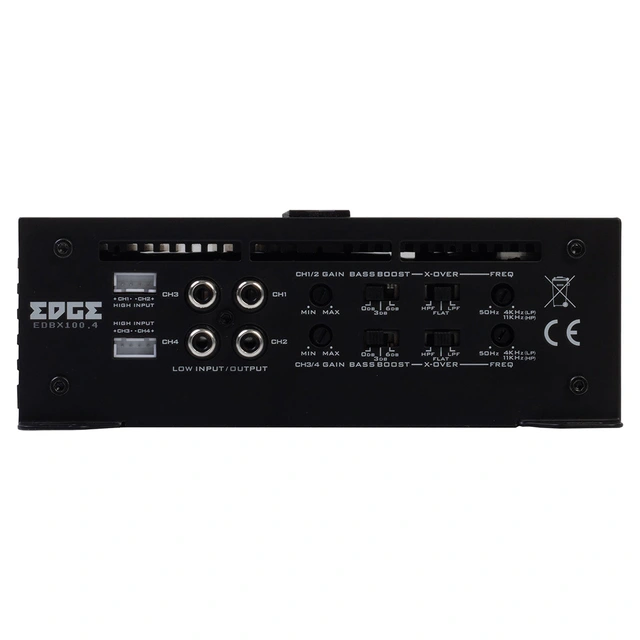 Edge EDBX100.4-E1 4-kanals forsterker 4x100W RMS i 2ohm, Klasse AB 