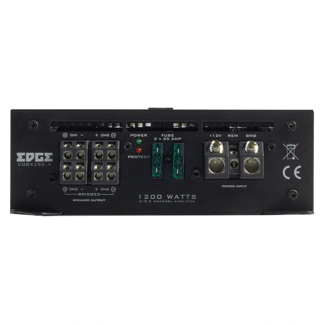 Edge EDBX150.4-E1 4-kanals forsterker 4x150W RMS i 2ohm, Klasse AB 