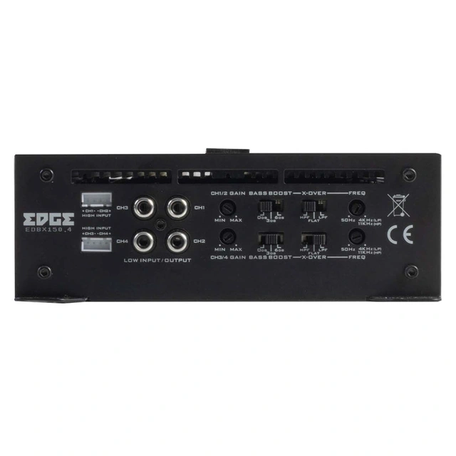 Edge EDBX150.4-E1 4-kanals forsterker 4x150W RMS i 2ohm, Klasse AB 