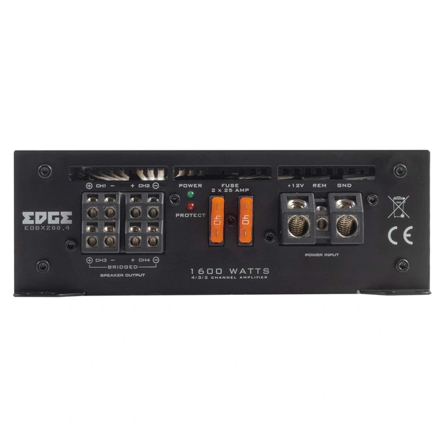 Edge EDBX200.4-E1 4-kanals forsterker 4x200W RMS i 2ohm, Klasse AB 
