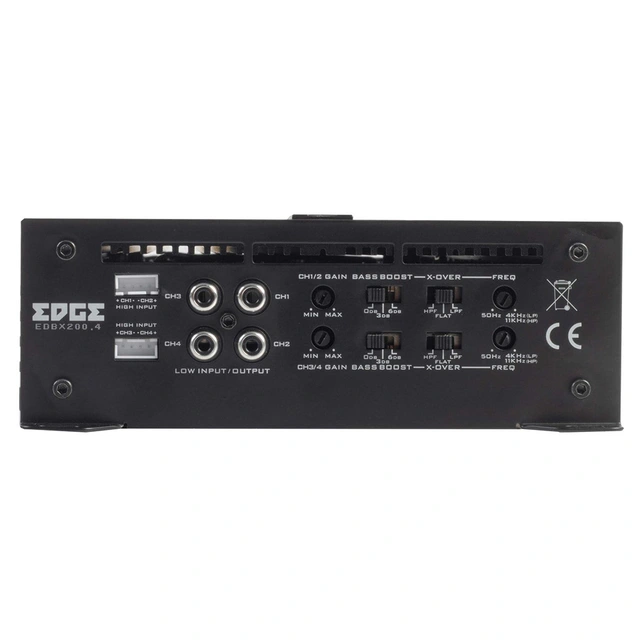 Edge EDBX200.4-E1 4-kanals forsterker 4x200W RMS i 2ohm, Klasse AB 