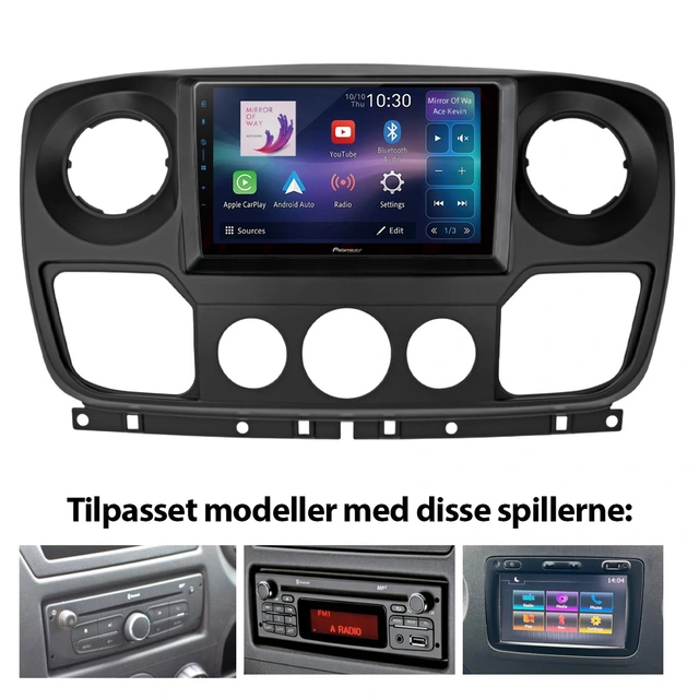 Pioneer Perfect Fit spiller til Opel Movano (2017-2019) 