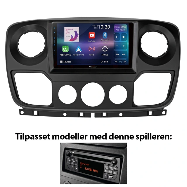 Pioneer Perfect Fit spiller til Nissan NV400 (2017-2020) 