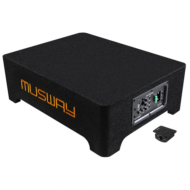 Musway MF110A 10" aktiv subwoofer 10" i kasse, 325W RMS, bassremote 