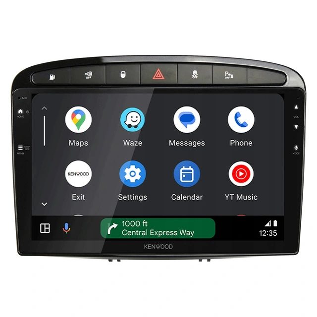 Kenwood Perfect Fit spiller til Peugeot 308/RCZ (2007-2015) u/JBL - Sort 