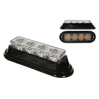 Axixtech Stealth LED M36 varsellys Oransje, 12/24V, ECE R65