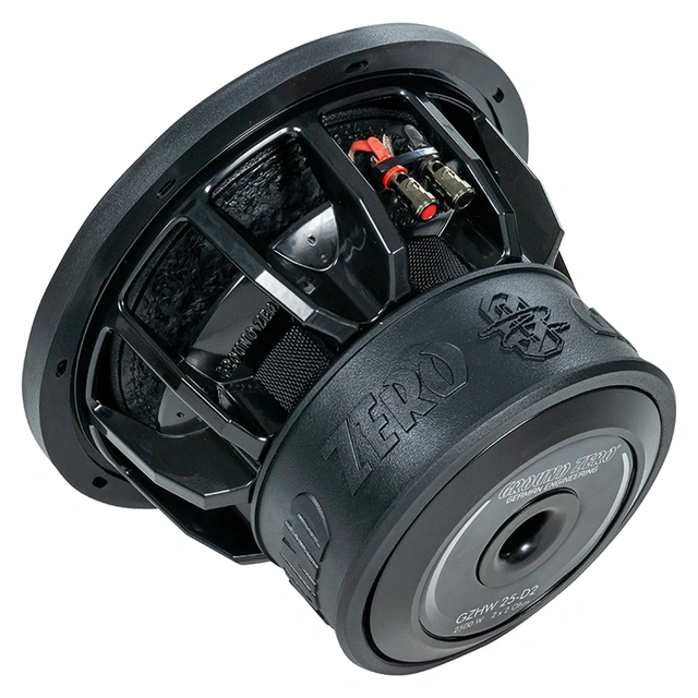 Ground Zero GZHW 25-D2 10" subwoofer 1200W, 2500W SPL, 2x2 Ohm, KLIPPEL 