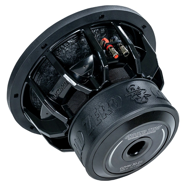 Ground Zero GZHW 30-D2 12" subwoofer 1500W, 3000W SPL, 2x2 Ohm, KLIPPEL 