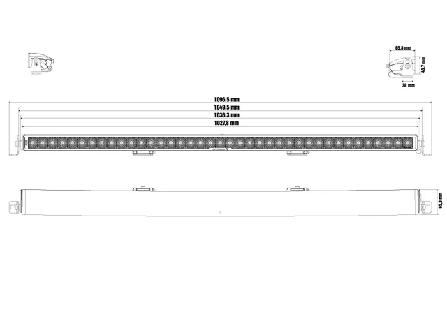 Optibeam Pure 1025 Work Arbeidslys, 35000 lumen, 388W 