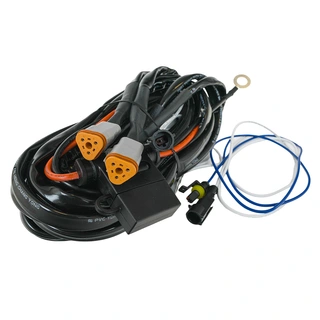 OZZ Kabelsett for 2 lamper 2x DT-3, 12V, 80A Relé, 40A sikring