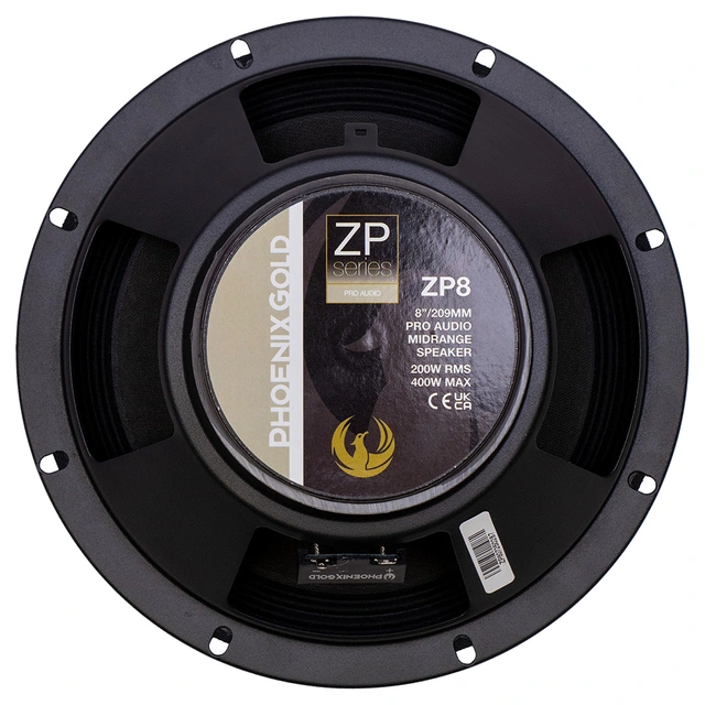 Phoenix Gold ZP8 8" SPL mellomtone 8", 200W RMS, 400W Maks, pris per par 