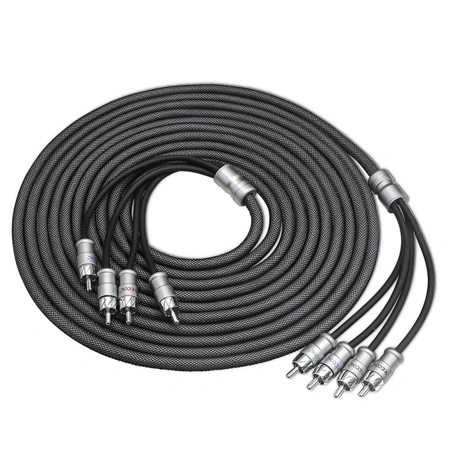 Recoil Echo Max Premium RCA-kabel 5,1 Meter, OFC, 4-kanals 
