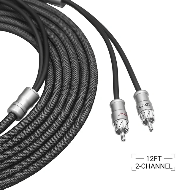 Recoil Echo Max Premium RCA-kabel 3,6 Meter, OFC, 2-kanals 