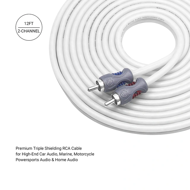 Recoil Marine Echo Plus RCA-kabel 3,6 Meter, OFC, 2-kanals 