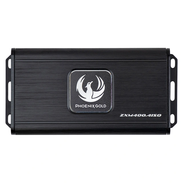 Phoenix Gold ZXM400.4ISO 4x100W RMS i 2Ohm, Klasse D, ISO-kobling 