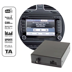 norDAB ND400 DAB+ adapter VW/Skoda m/RCD/RNS/Bolero/Columbus++