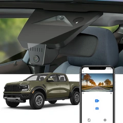 FITCAMX Integrert 4K Dashcam (foran+bak) Ford Ranger/VW Amarok (2023-->)