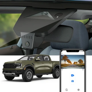 FITCAMX Integrert 4K Dashcam (foran+bak) Ford Ranger/VW Amarok (2023-->)