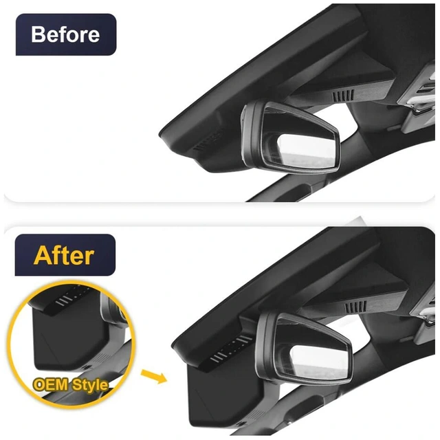 FITCAMX Integrert 4K Dashcam (foran+bak) Ford Ranger/VW Amarok (2023-->) 