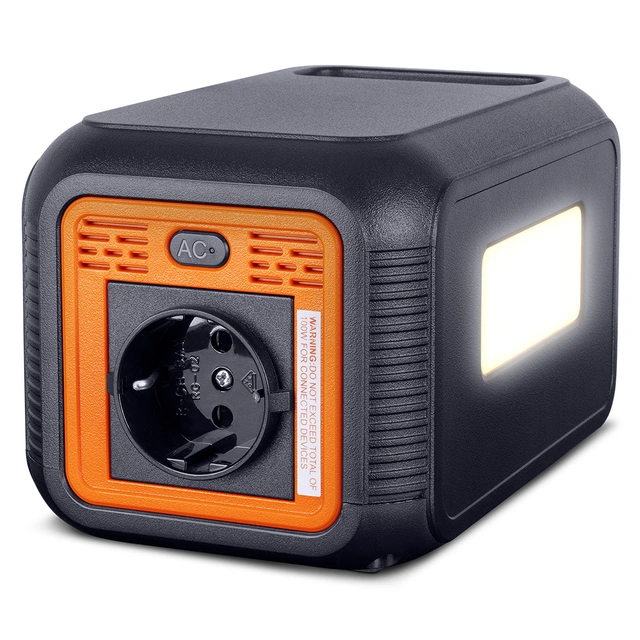 Sonopower MPS-100 bærbar strømforsyning 100W, USB/USB-C, 230VAC, 14V DC, Led-lys 