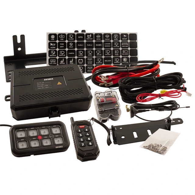 Avimex 8-kanals kontrollpanel Fjernkontroll, Bluetooth, Appstyring 