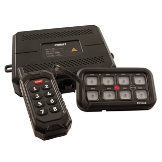 Avimex 8-kanals kontrollpanel Fjernkontroll, Bluetooth, Appstyring