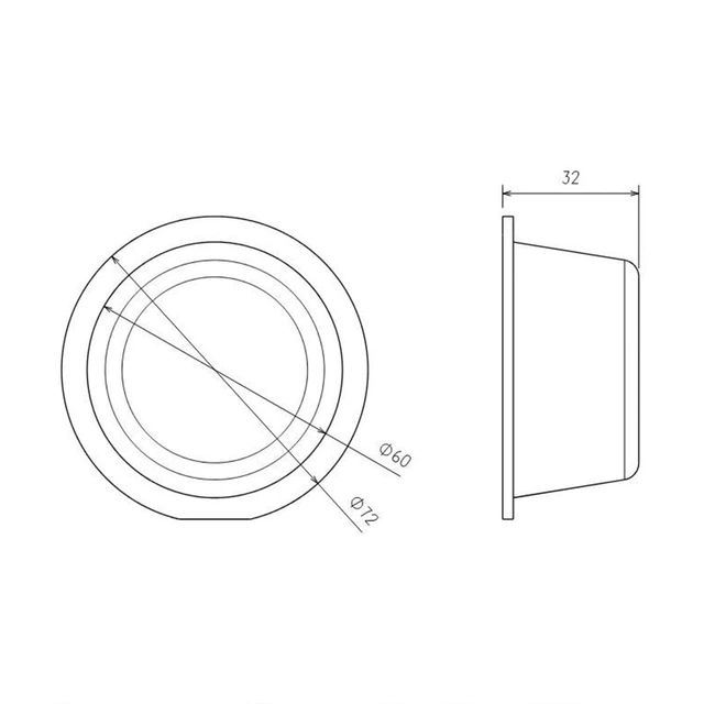 MLED Tri-Color Markeringslys Med hvit, rød, oransje og blinklys 