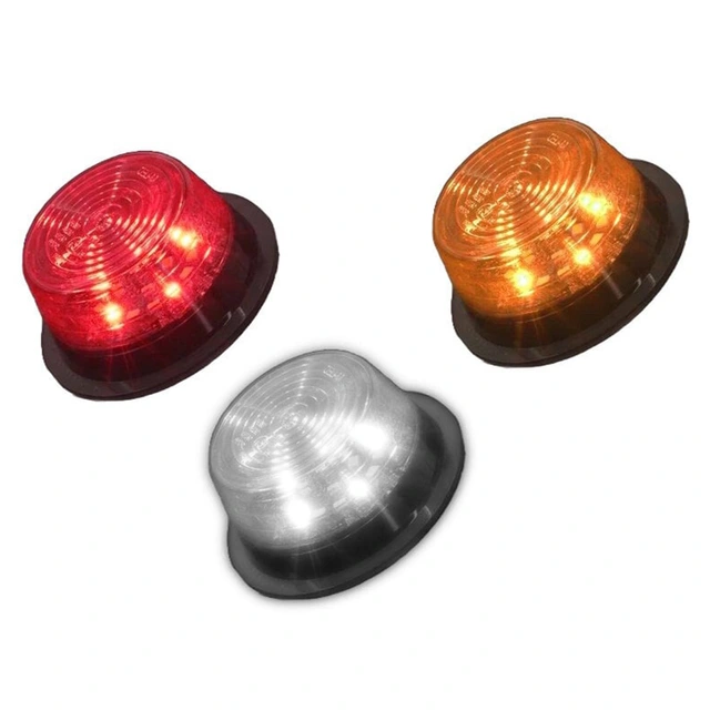 MLED Tri-Color Markeringslys Med hvit, rød, oransje og blinklys 