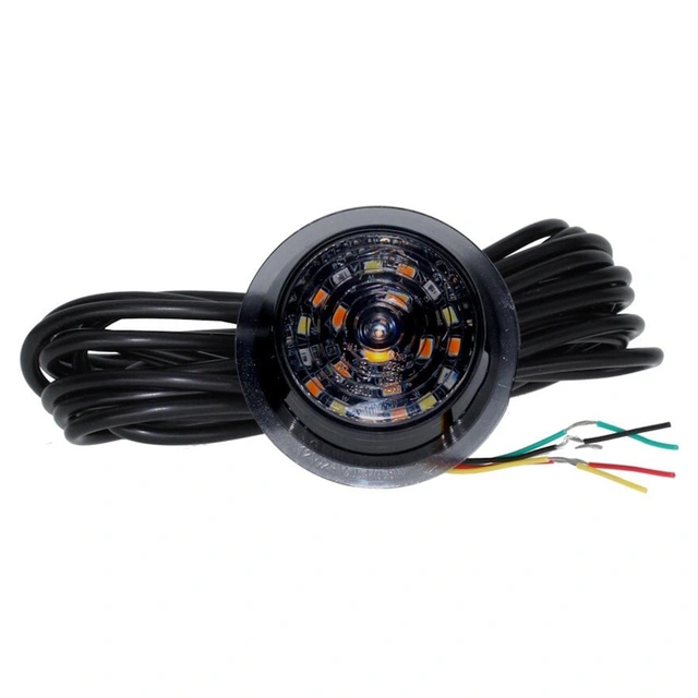 MLED Tri-Color Markeringslys Med hvit, rød, oransje og blinklys 