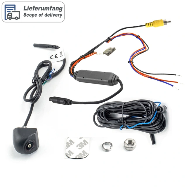 Ampire ryggekamera (CVBS) Universalt, 106 grader 