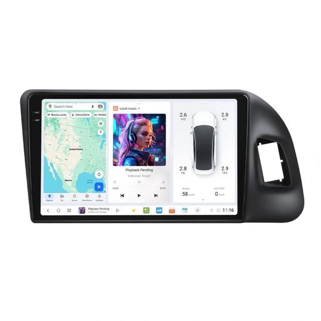 DUDU multimediaspiller med 9,5" skjerm Audi Q5 (2009-2016) m/RMC 