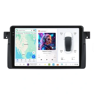 DUDU multimediaspiller med 9,5" skjerm BMW 3 (1998-2004) u/Navi u/lydsystem