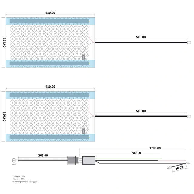 Ampire HEAT302 varmeseter For ettermontering, 3 trinns 