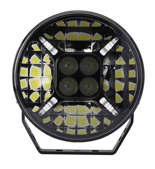 Briodlights 7" LED fjernlys 7", 6000 lumen, Posisjonslys 
